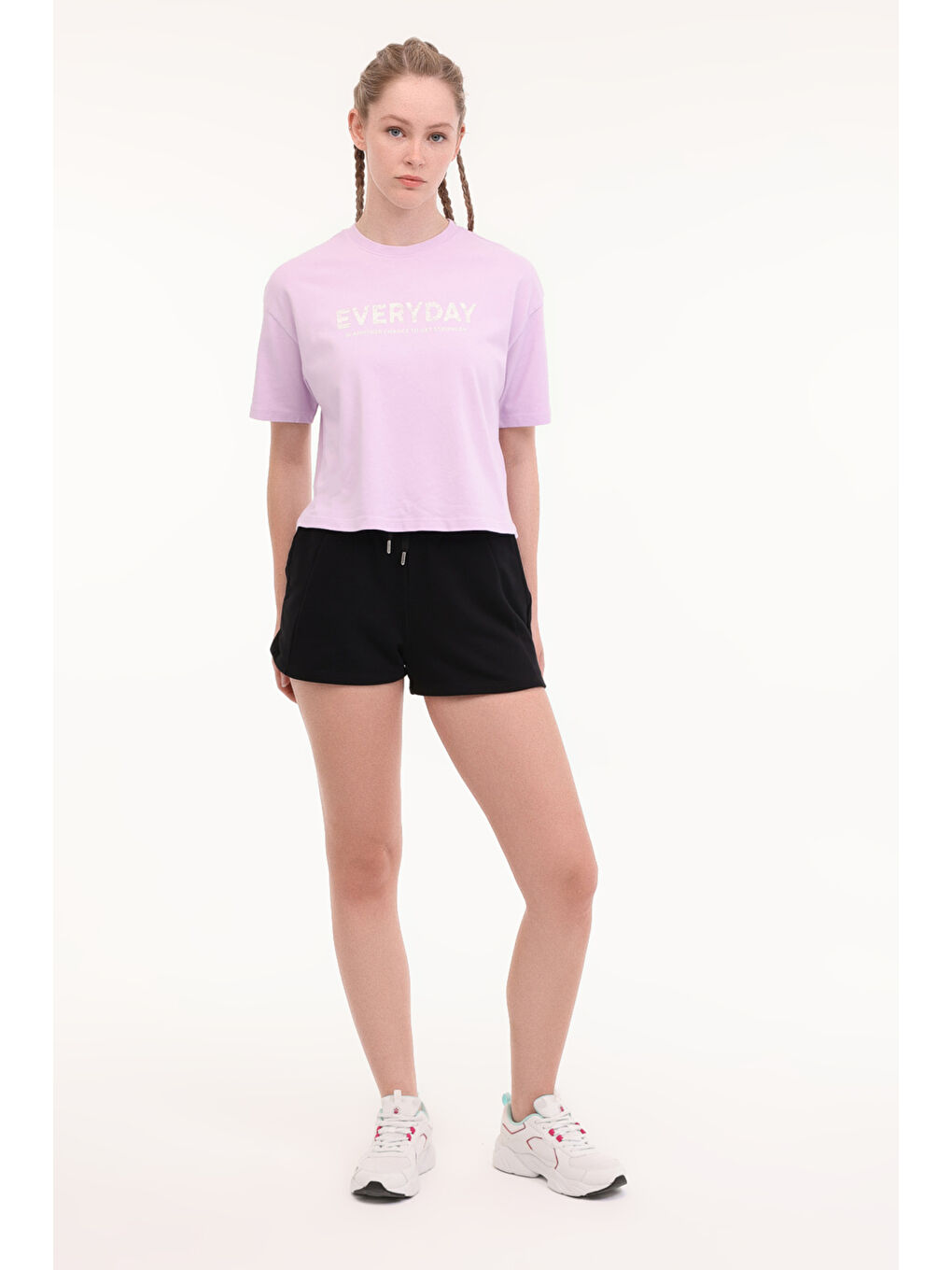 WL MONA 20BKK26 5FX Siyah Kadın Şort-2