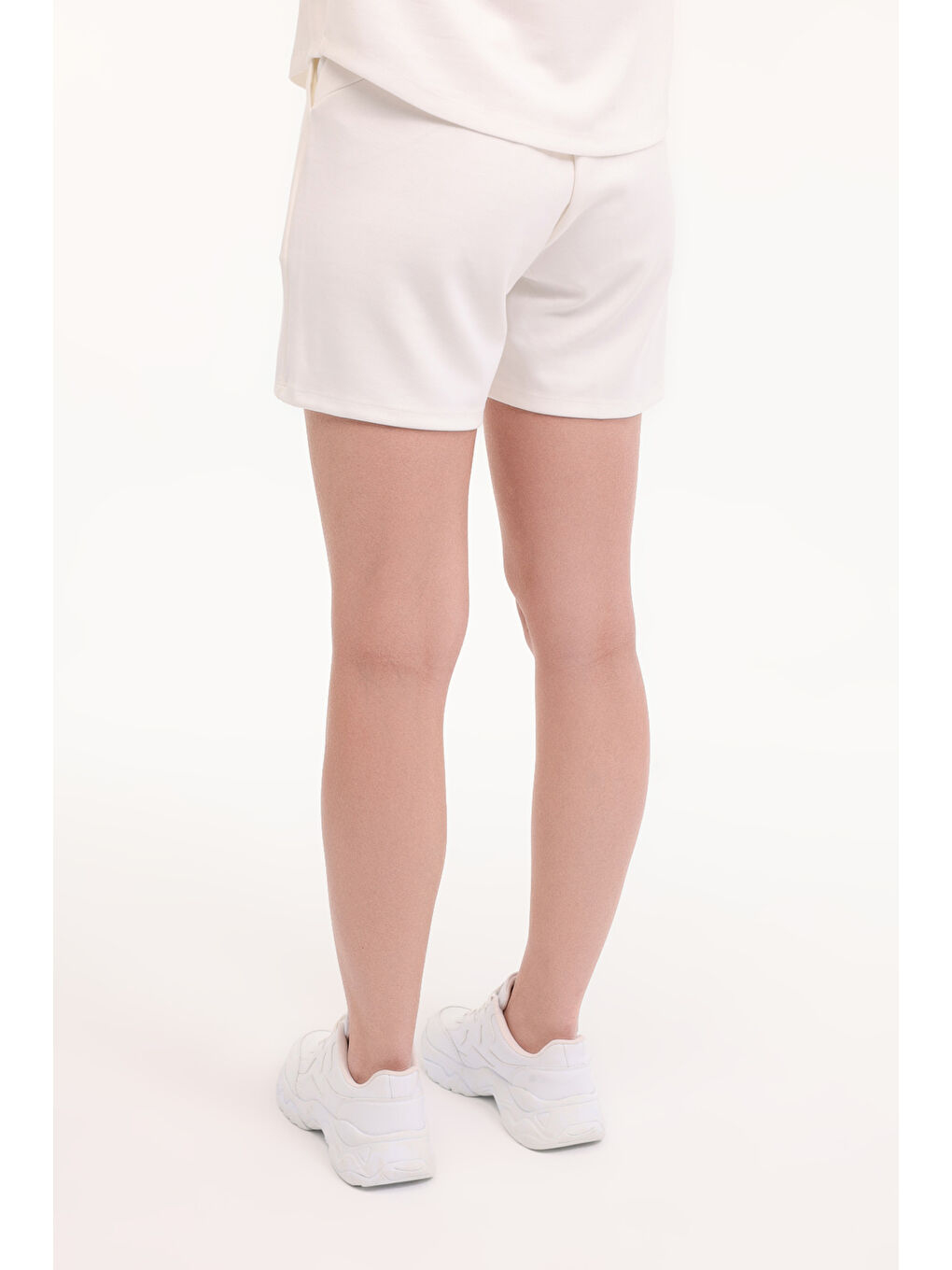 Bej WL LIN 20QFYY430-068 5FX Ekru Kadın Şort-1