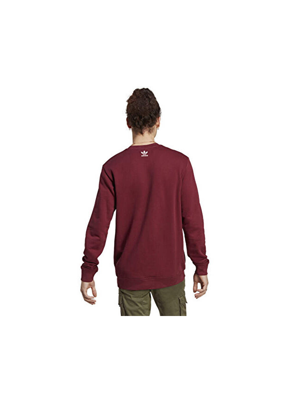 Hta Crew Erkek Günlük Sweatshirts Ic5770 Kırmızı-1