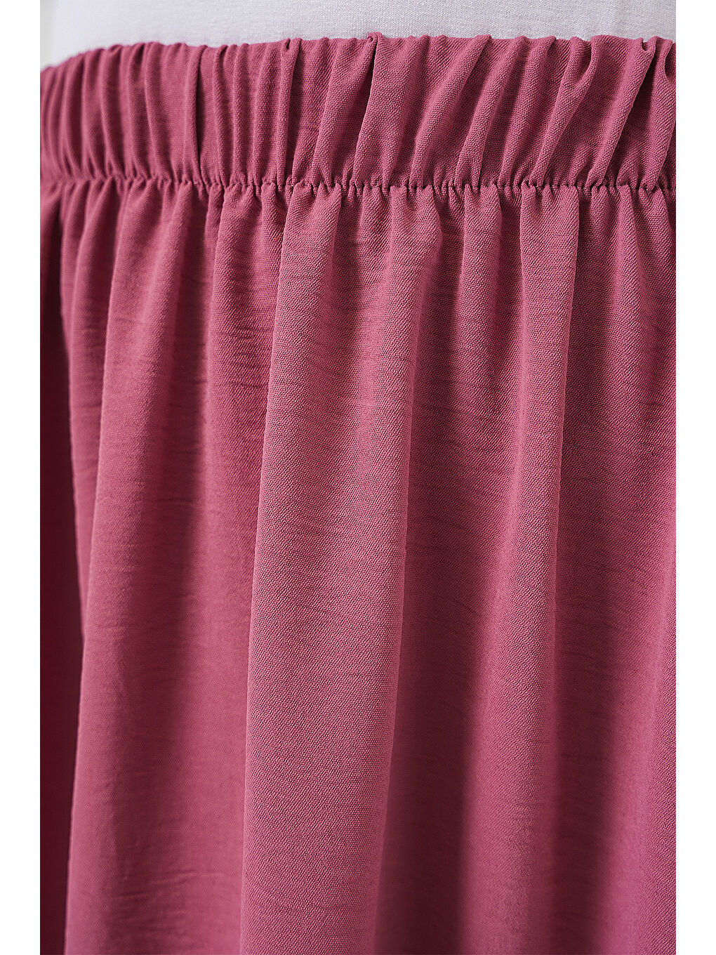 Pembe Kadın Uzun Ayrobin Etek 8050 - Gül Kurusu-4