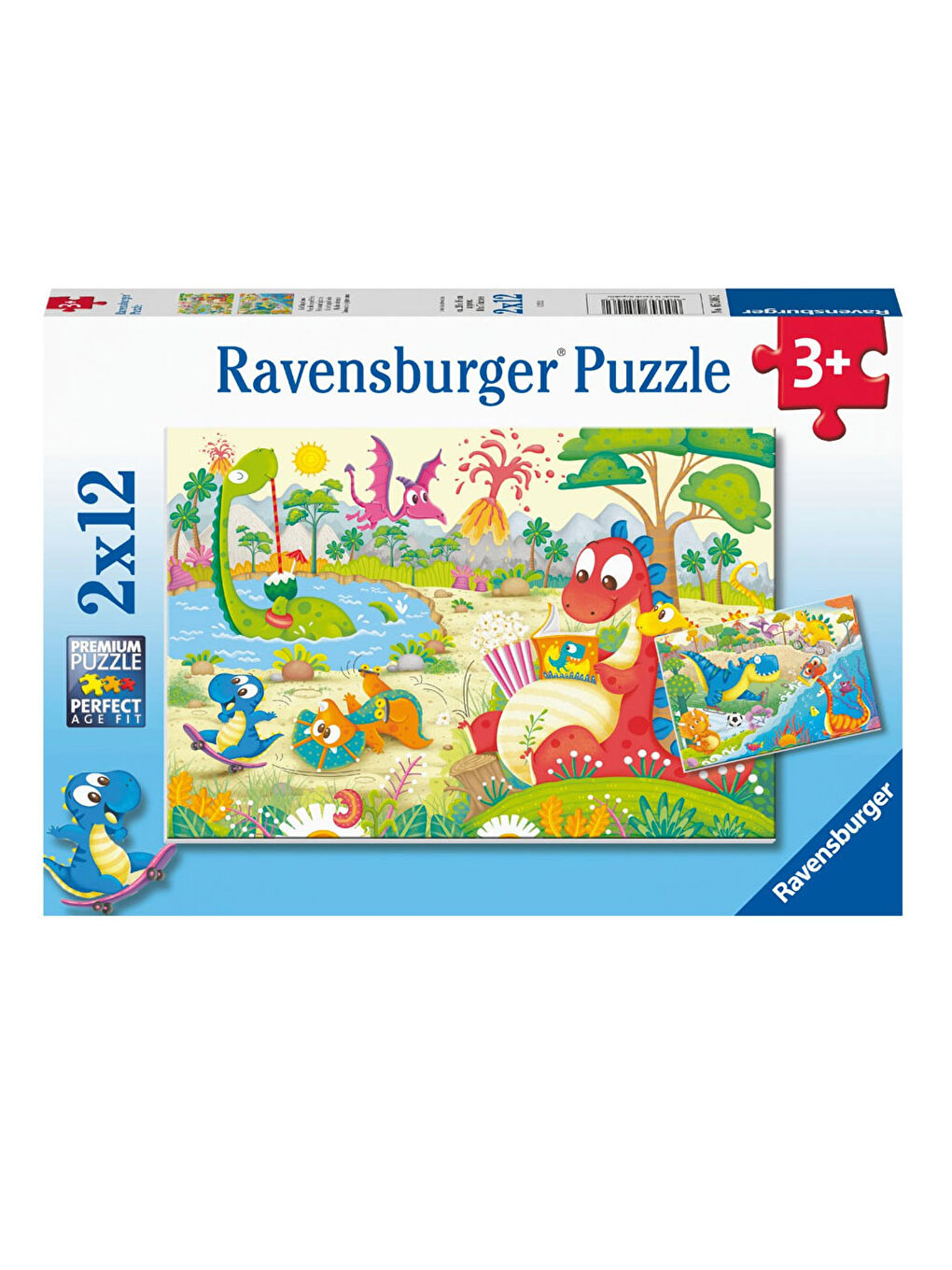 Puzzle 2x12 Parça Dino Dostlar 52462