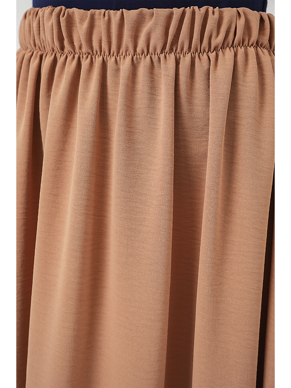 Sarı Kadın Uzun Ayrobin Etek 8050 - Camel-4