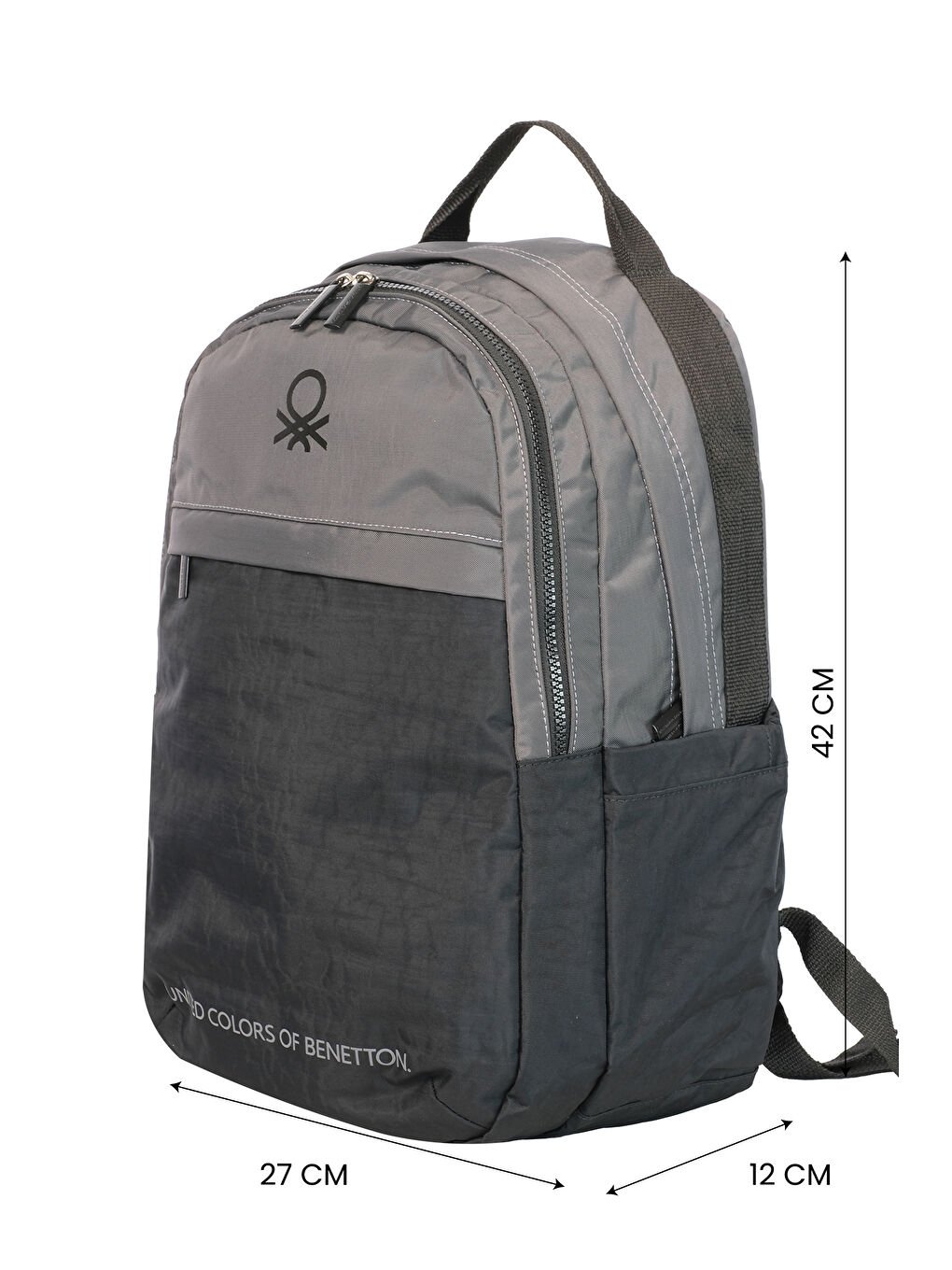 Gri Color Blocking Unisex Çocuk Sırt Çantası-5