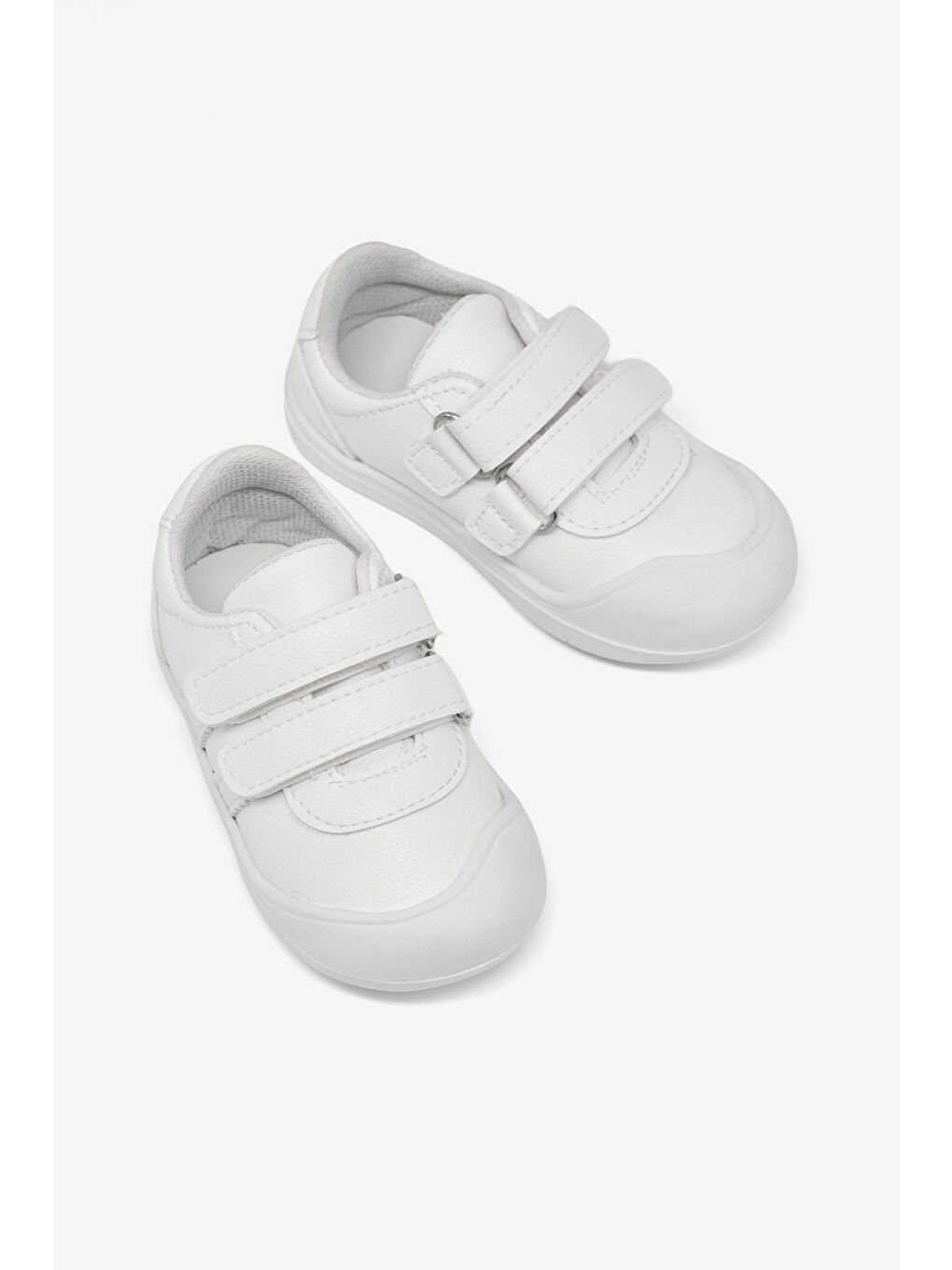 Bebek Unisex Beyaz İlk Adım Cırtlı Snaker-1