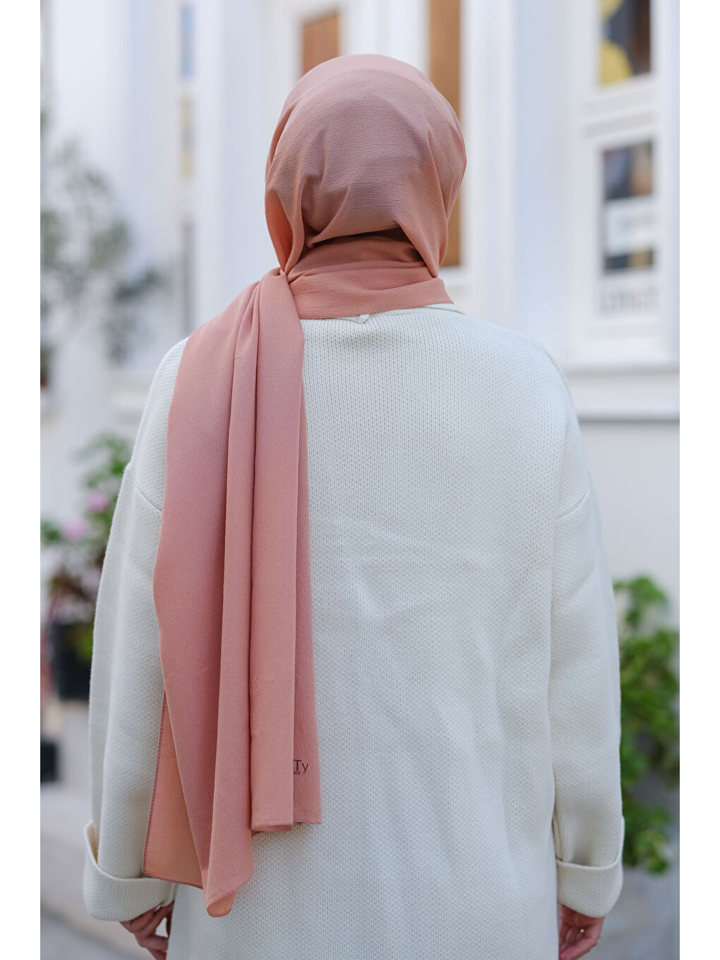 Locco Moda Pembe Bambu Şal Somon - 1