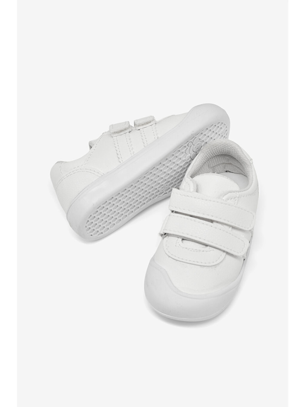 Bebek Unisex Beyaz İlk Adım Cırtlı Snaker-3