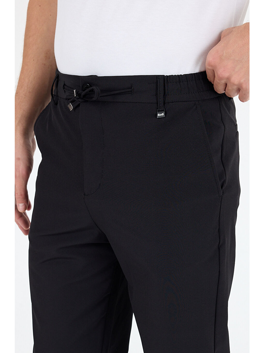 Siyah Spor ve Günlük Rahat Cool %92Polyester %8Elastan Esnek Kumaş Erkek Jogger Pantolon Eşofman Altı 3670-2