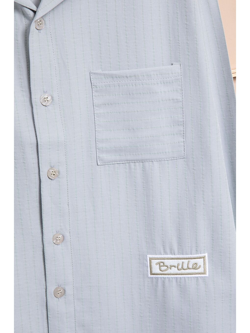 Gri Çizgili Gömlekli Paraşüt Pantolonlu Erkek Çocuk 2li Takım 23263-2