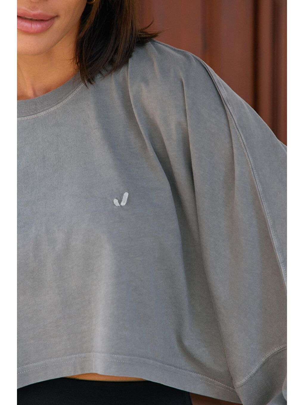 Gri Üst Giyim, T-shirt, Aura-2