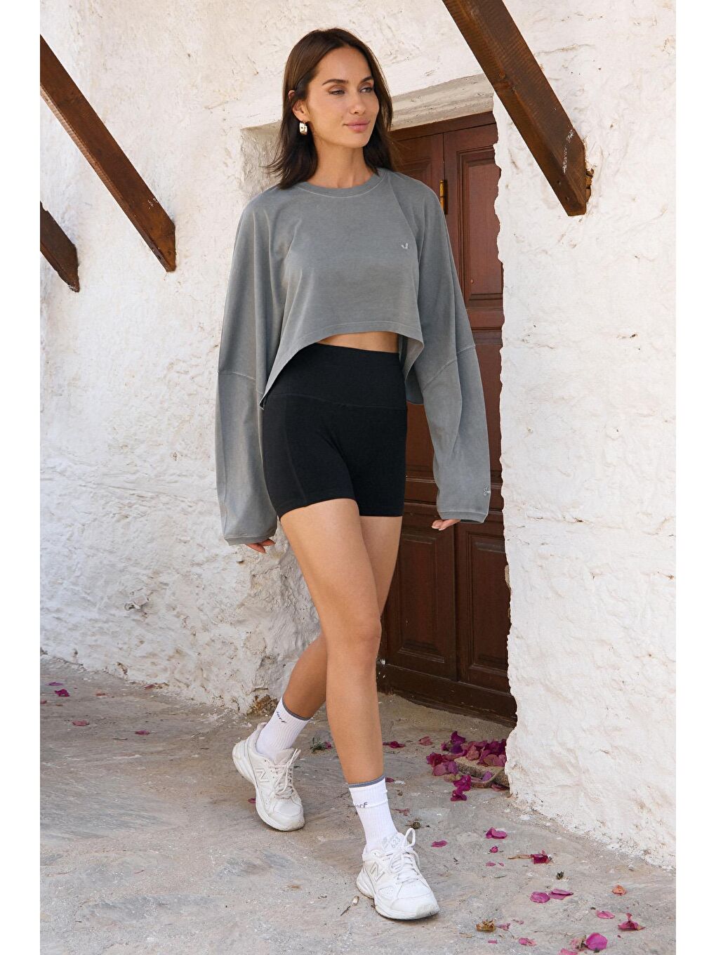 Gri Üst Giyim, T-shirt, Aura-4