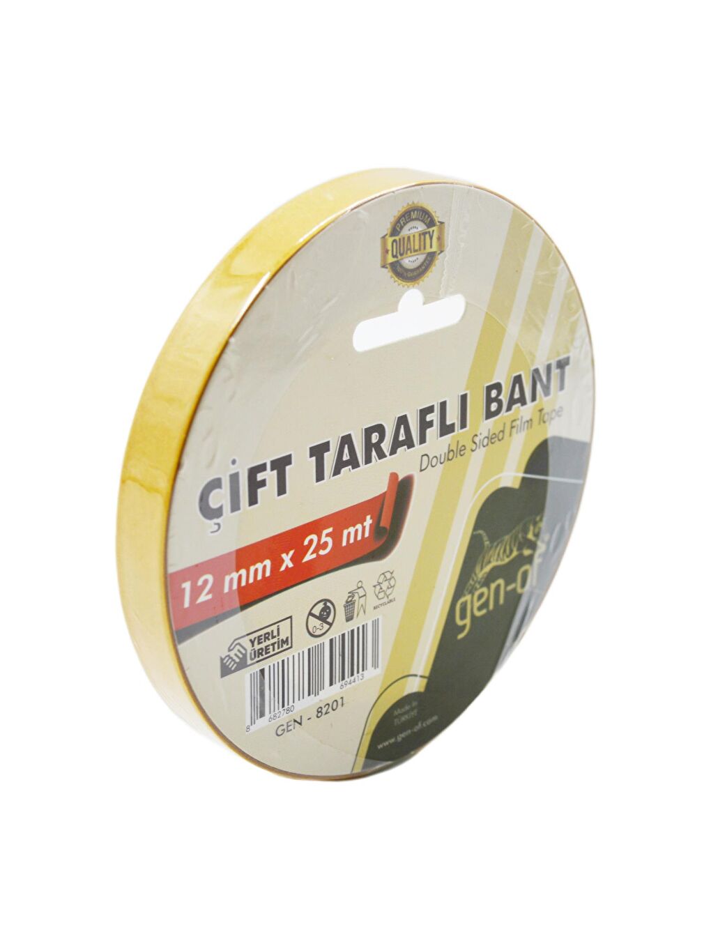 Çift Taraflı Bant 12x25 m (GEN-8201)-1