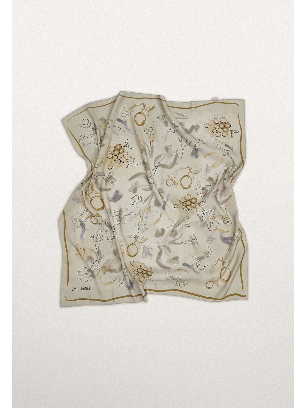 Hera Desen Pamuk İpek Eşarp Soft Yeşil-2