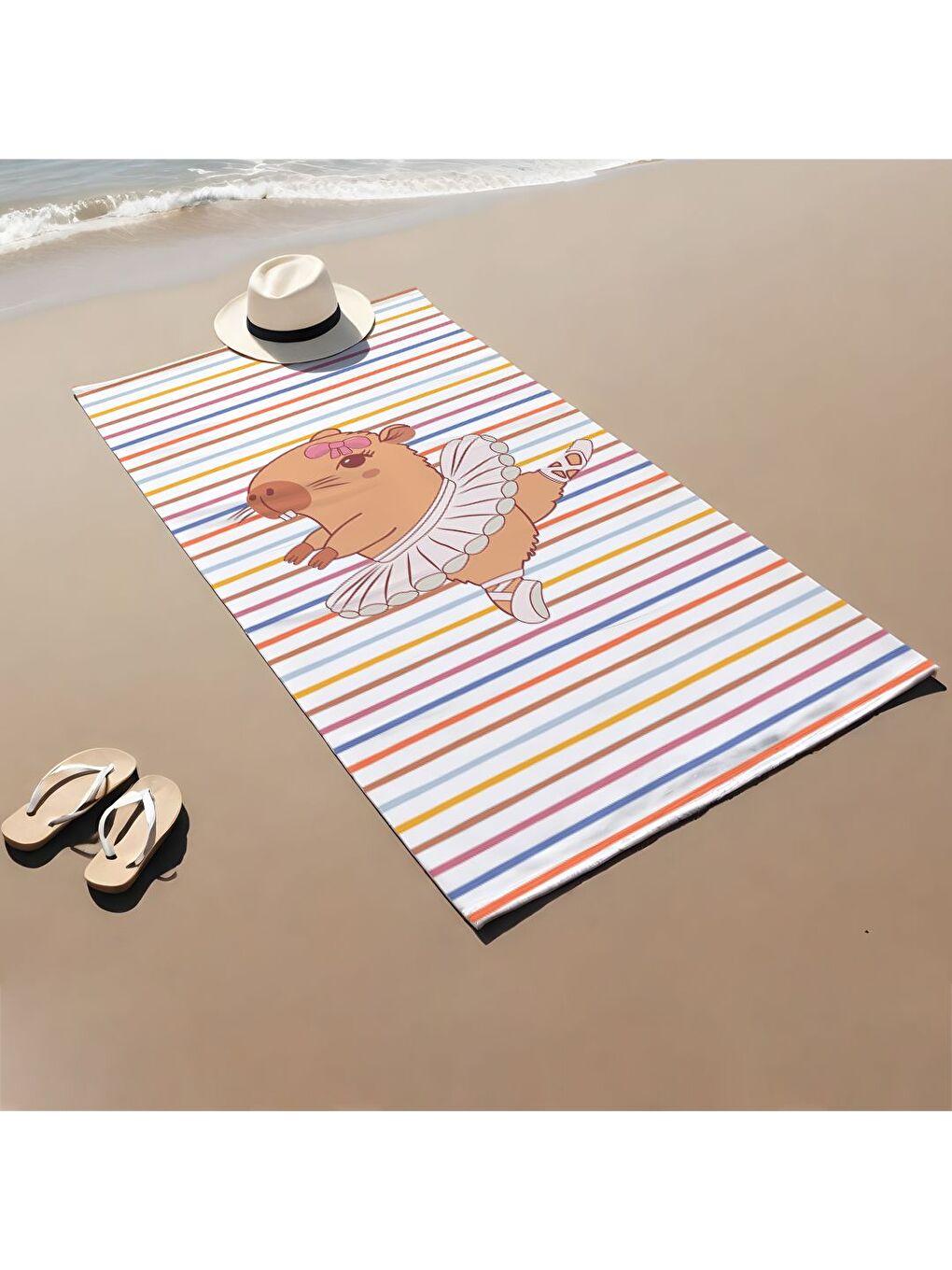 Karışık Desenli Hızlı Kuruyan 75x150 cm Plaj Havlusu – Baskılı-1