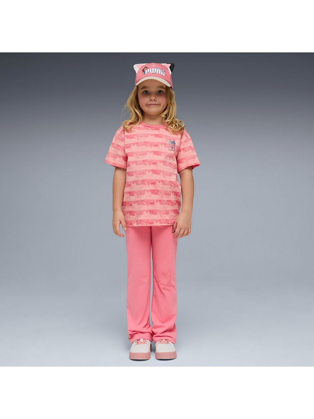 Gdh Aop Kız Çocuk Pembe Tişört-2