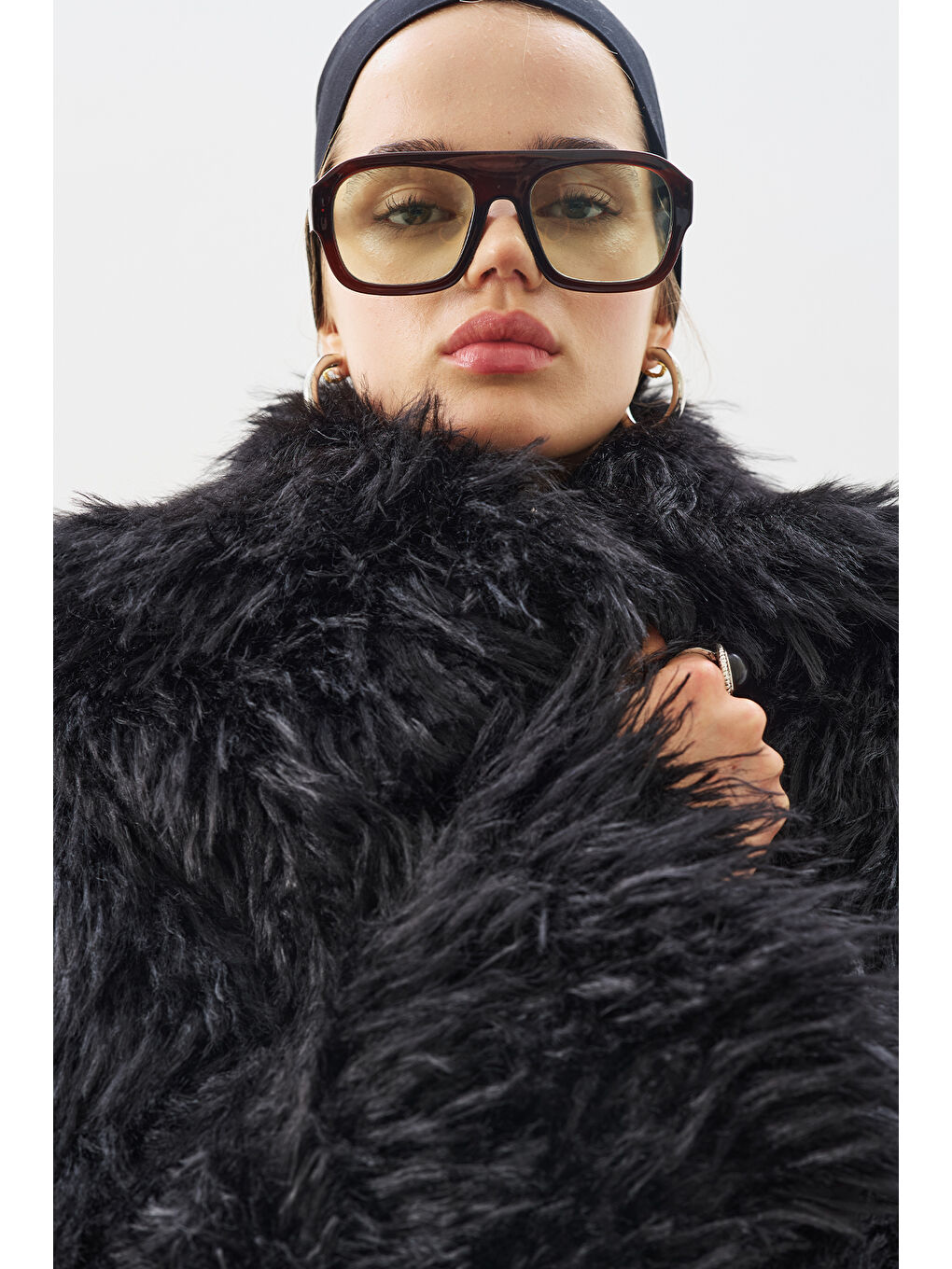 Mara Kürk Ceket Siyah-4