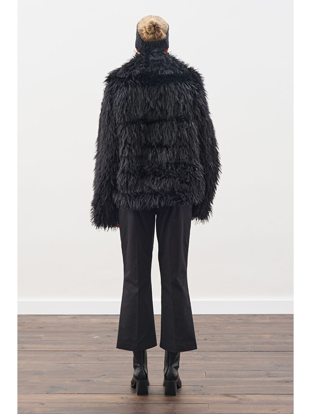 Mara Kürk Ceket Siyah-5