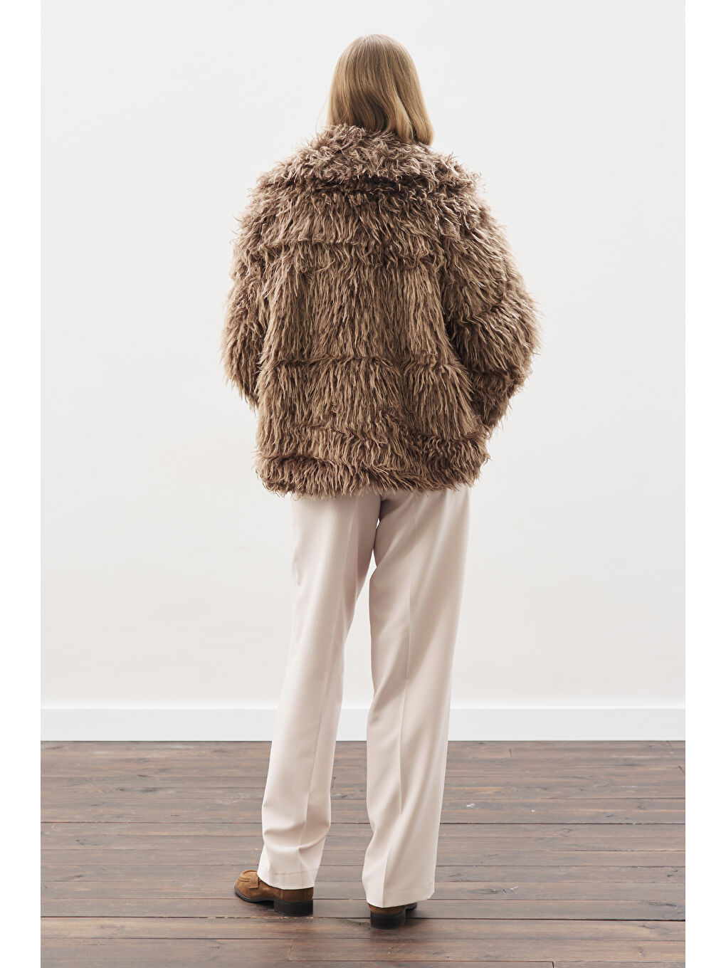 Mara Kürk Ceket Kahverengi-3