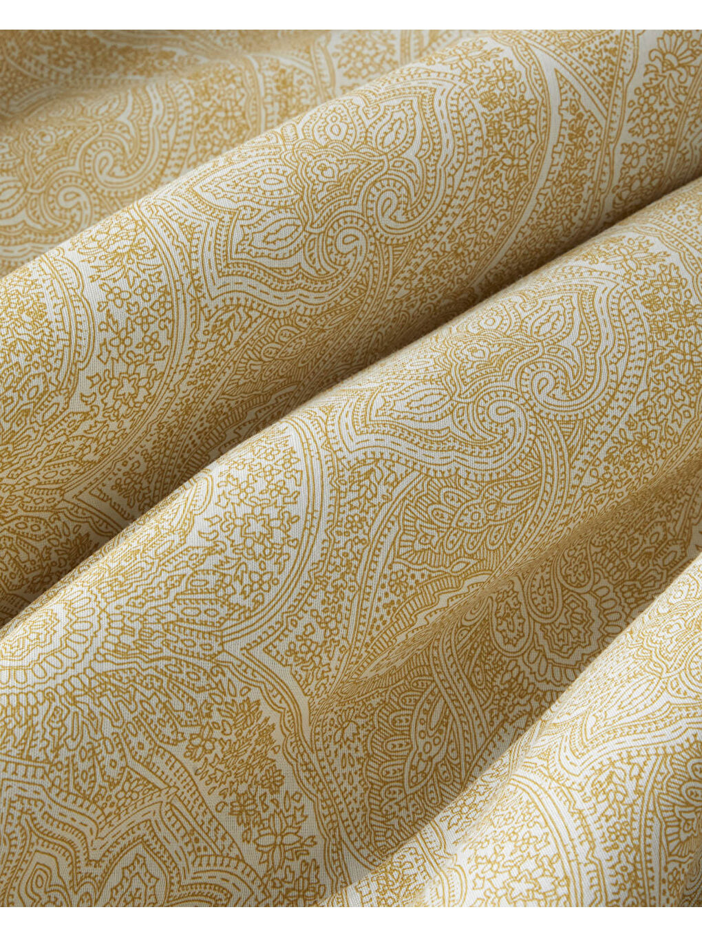 Sarı Bohemian Kolay Ütülenir Çift Kişilik Nevresim Takımı 200x220 cm Hardal-4