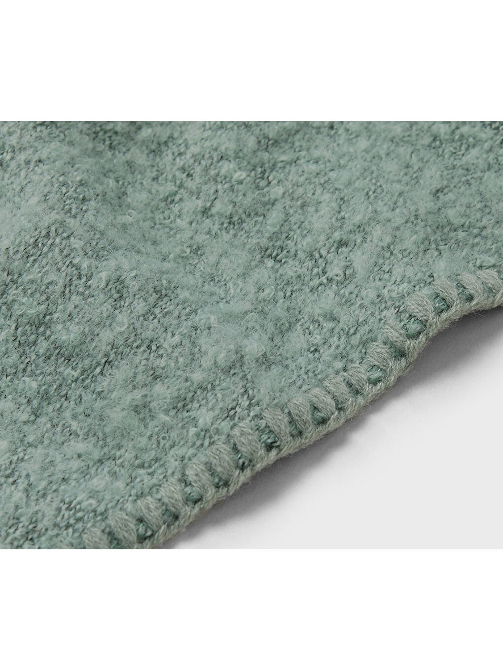 Kadın Adaçayı Yeşili  Üçgen Bukle Fular-2