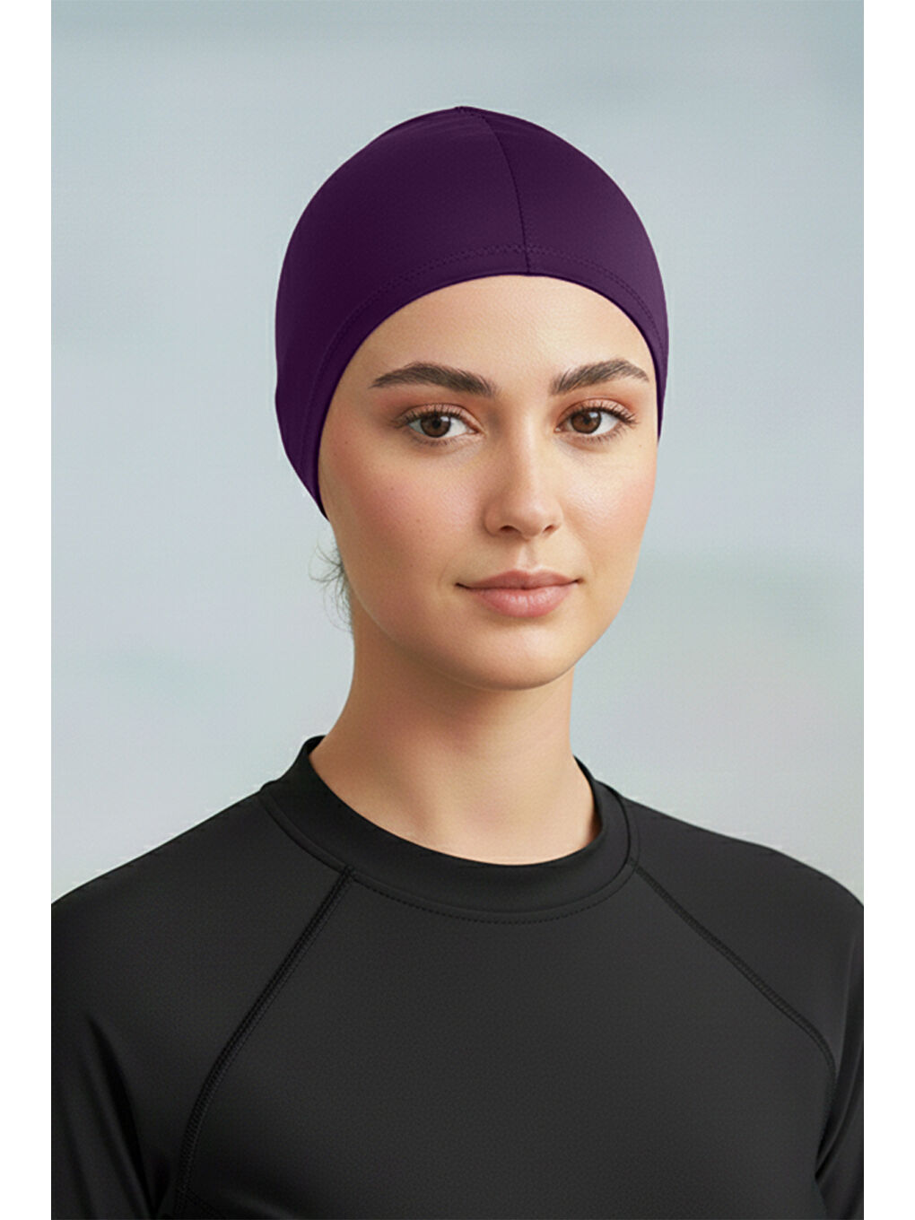 Havuz Deniz Düz Bone R-990 Mor-1