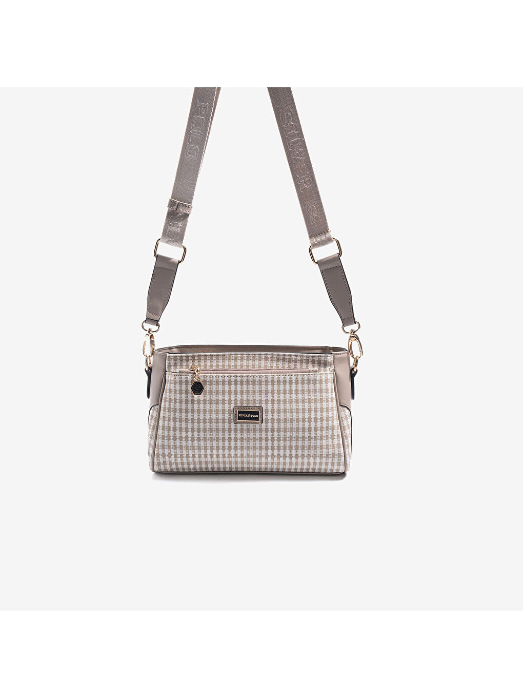 Kadın SP1273-M191 SILVER POLO Çapraz Çanta Kum Beji-Kum Beji-1