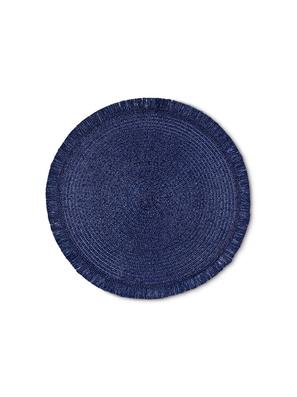 Renksiz 4 Adet Yuvarlak Amerikan Servis, Lacivert-2