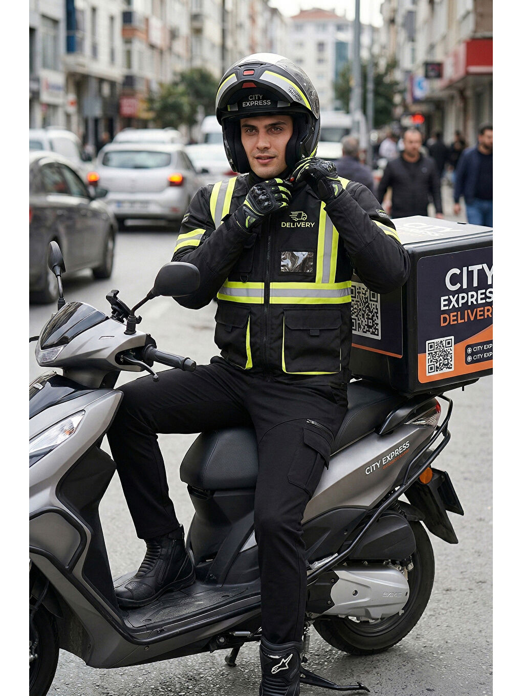 Siyah Regular Fit Normal Bel Cep Detaylı Pantolon 693150-1