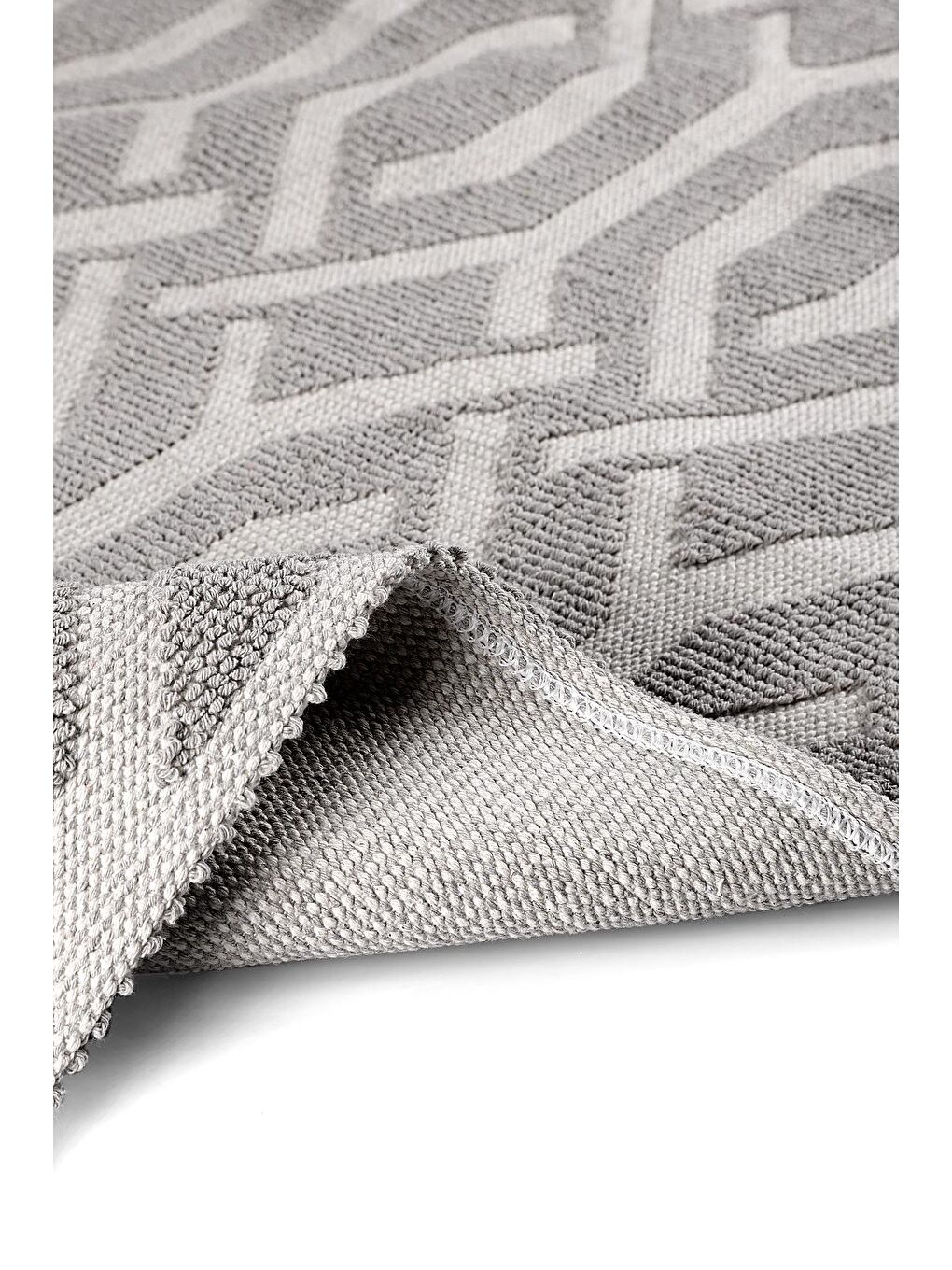 Bej Lyon Doğal Pamuklu 2'li Banyo Paspas & Halı Seti 60x100 50x60 Taş-4