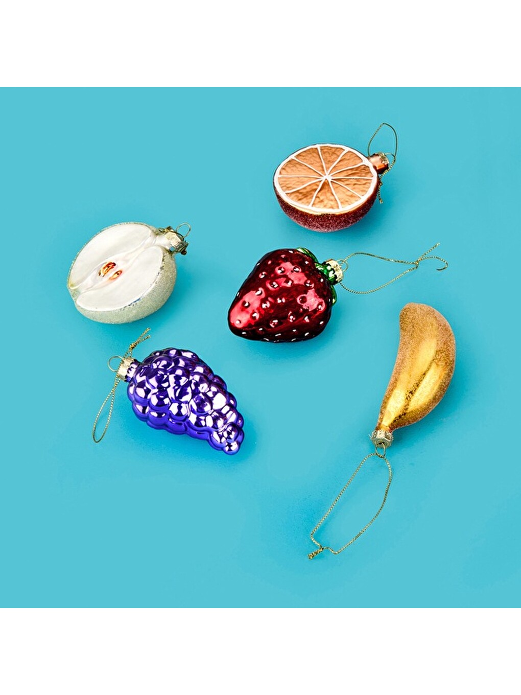 Karışık Fruit Süs - Asorti - 7x9 cm-5