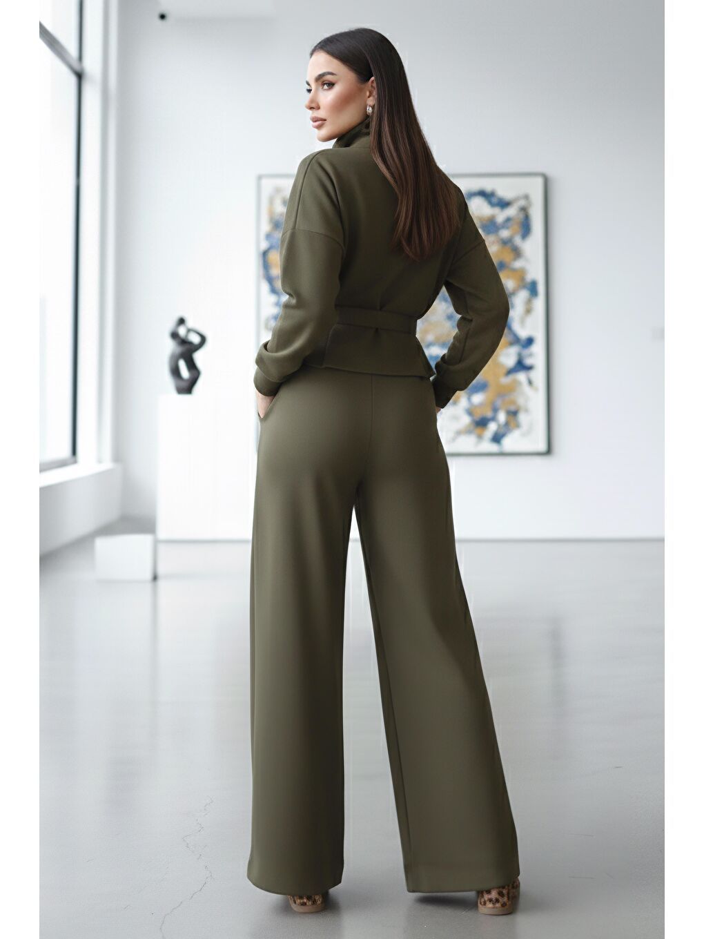 Gipeli Modal İkili Takım Haki - 28093-HAKI-2