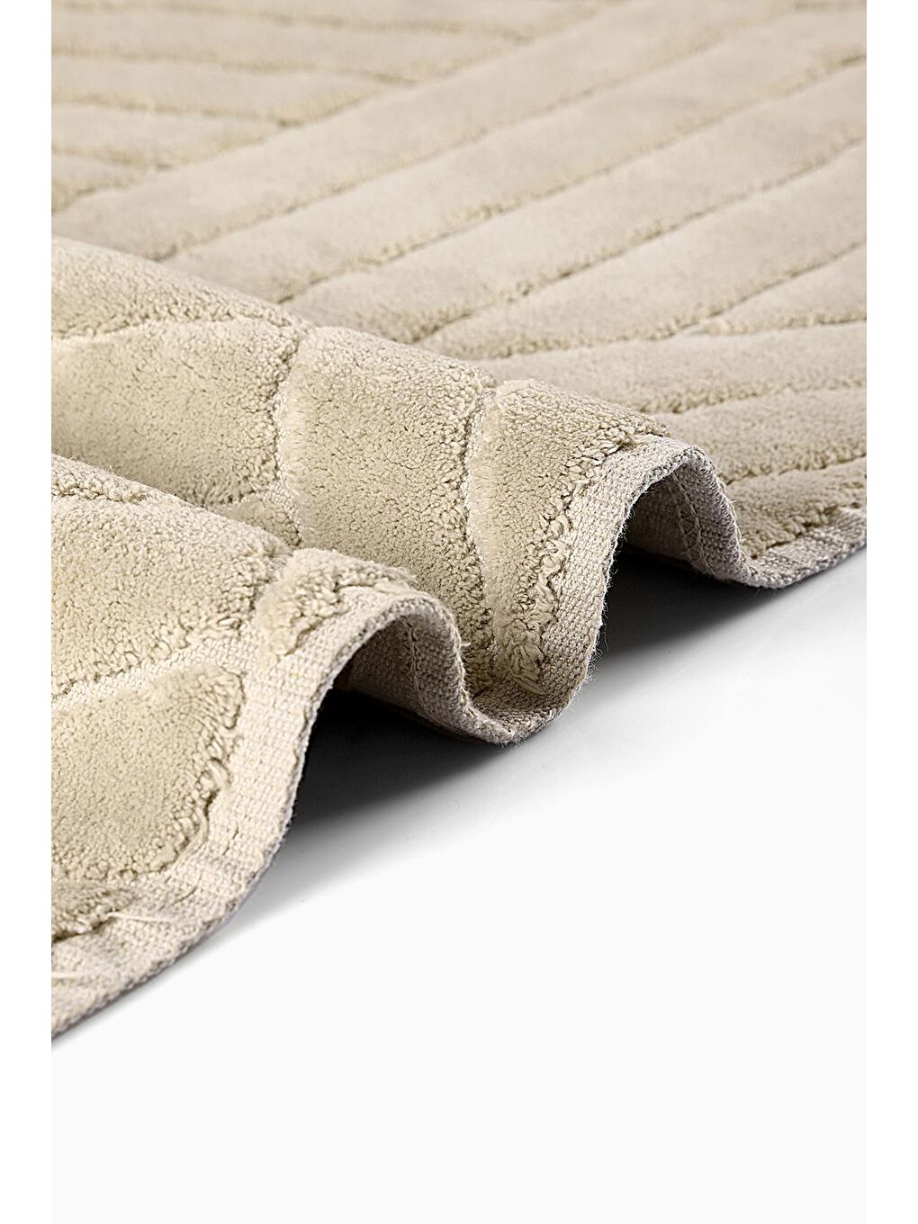 Bej Way Doğal Pamuklu 2'li Banyo Paspas Seti 50x60+60x100 BEIGE-3