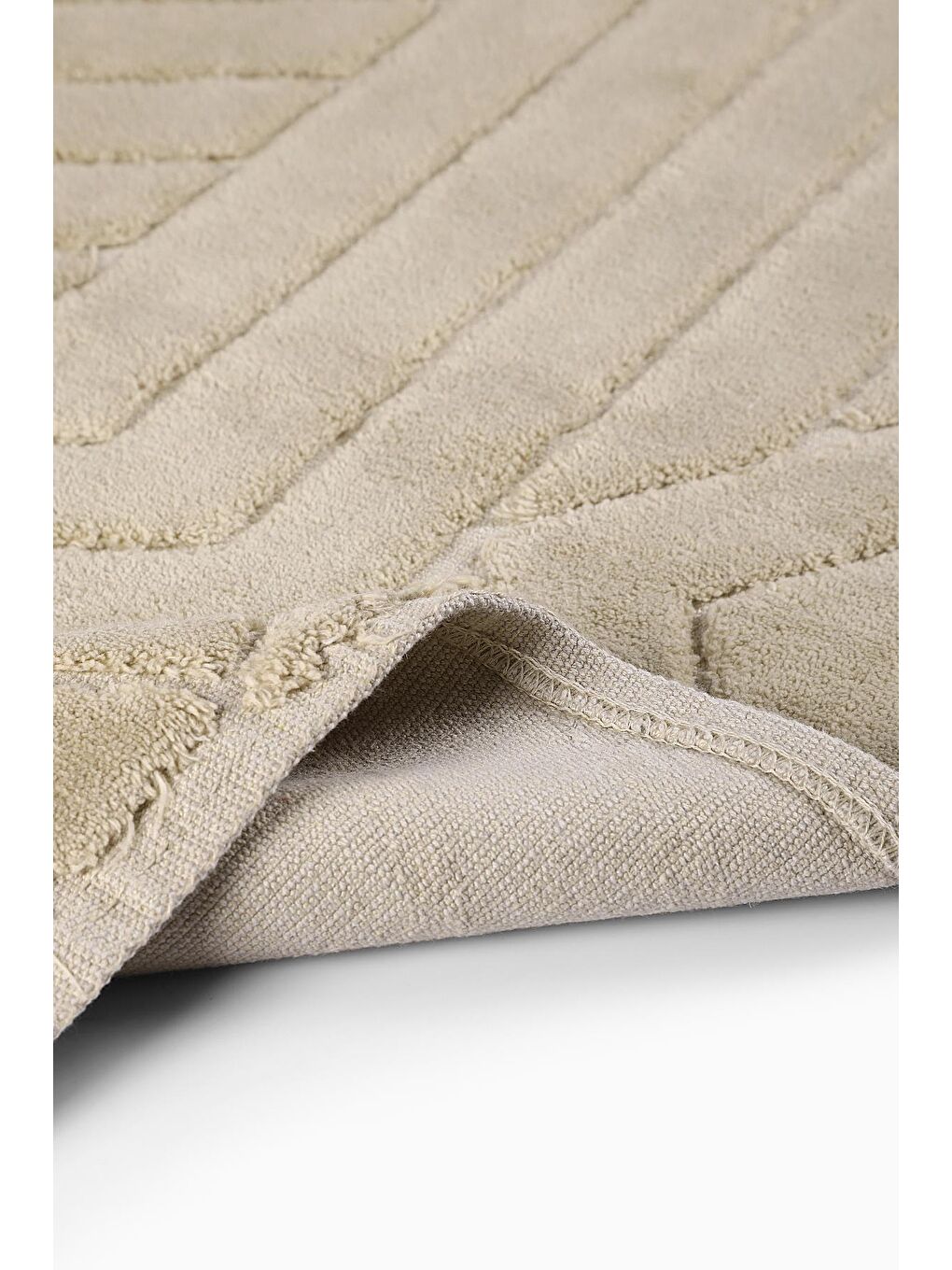 Bej Way Doğal Pamuklu 2'li Banyo Paspas Seti 50x60+60x100 BEIGE-4