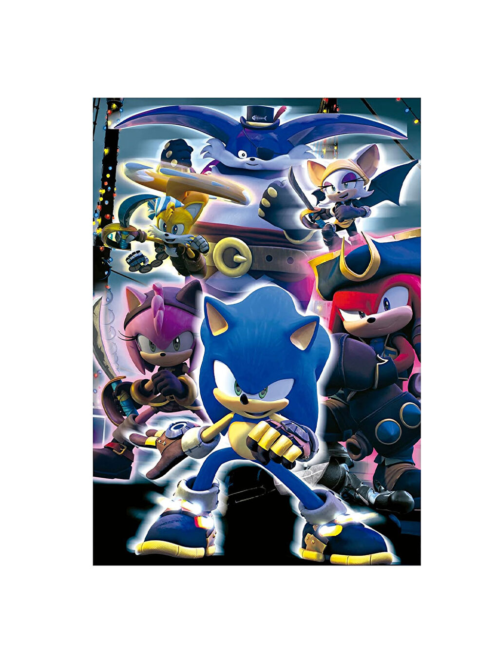 Çocuk Puzzle 300 Parça Sonic Prime Neon 19630-1