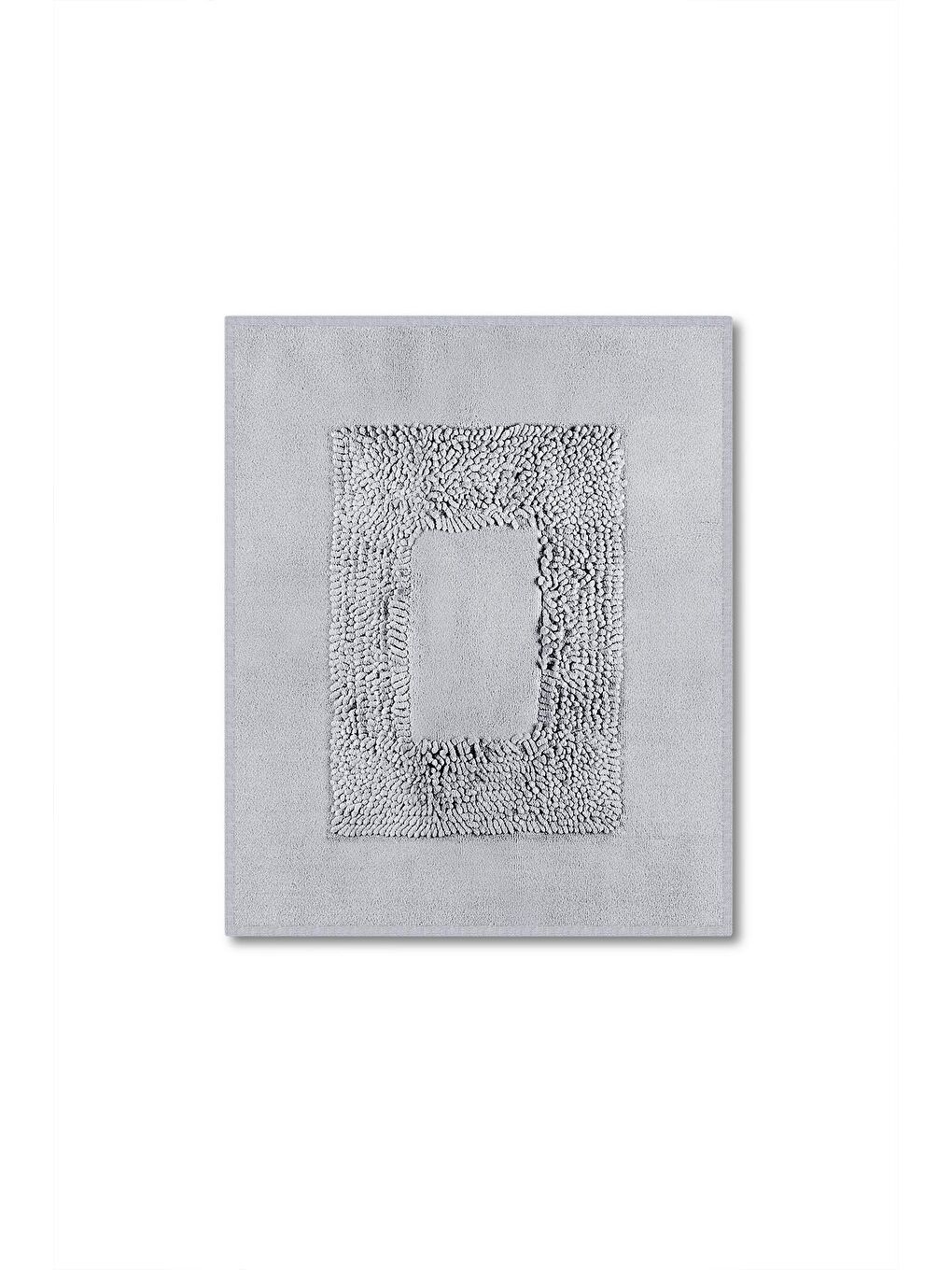 Melo Doğal Pamuklu 2'li Banyo Paspas & Halı Seti 60x100 50x60 Gri-2