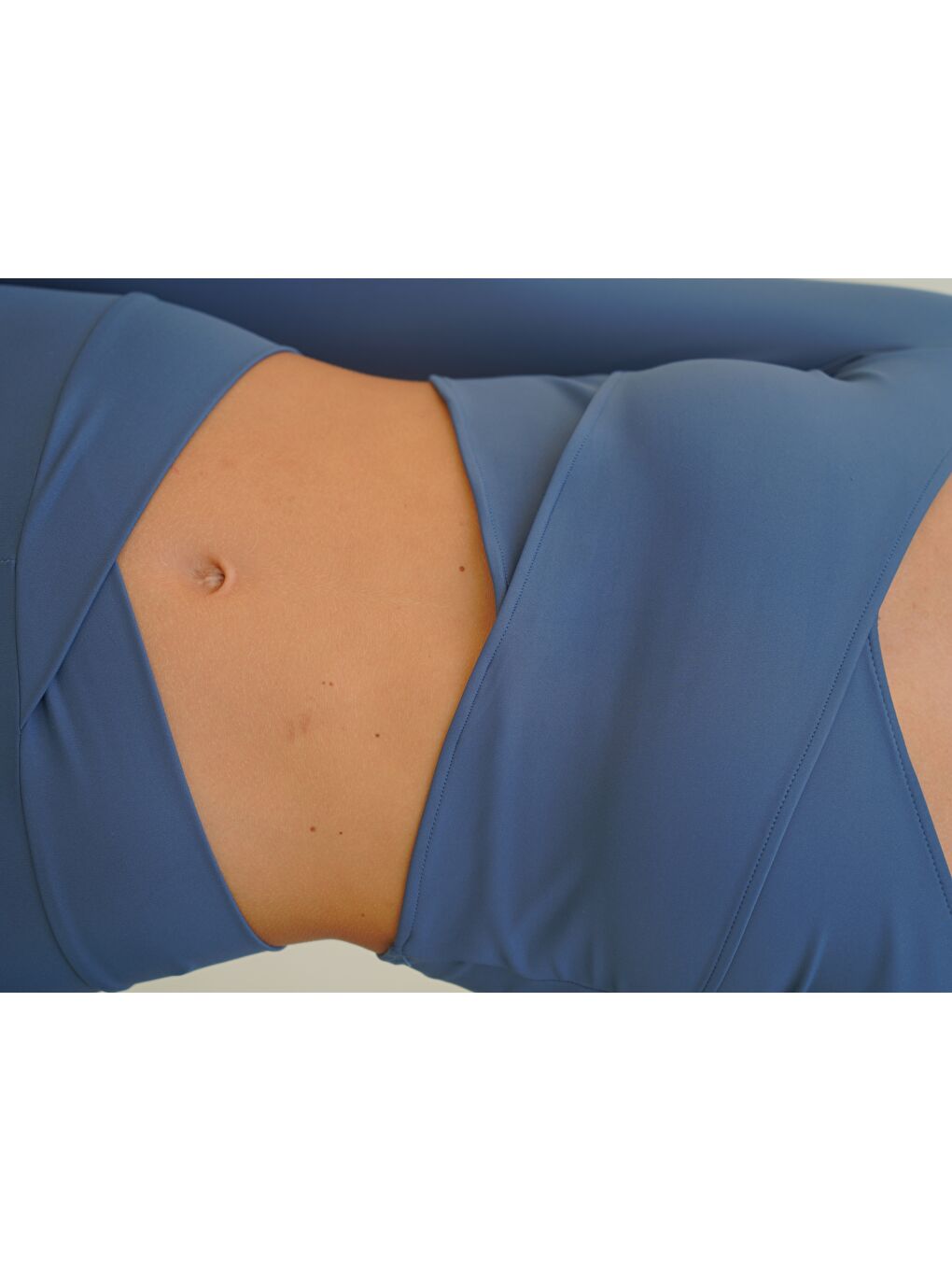 Gaia Uzun Kollu Çapraz Detay İndigo Crop-4