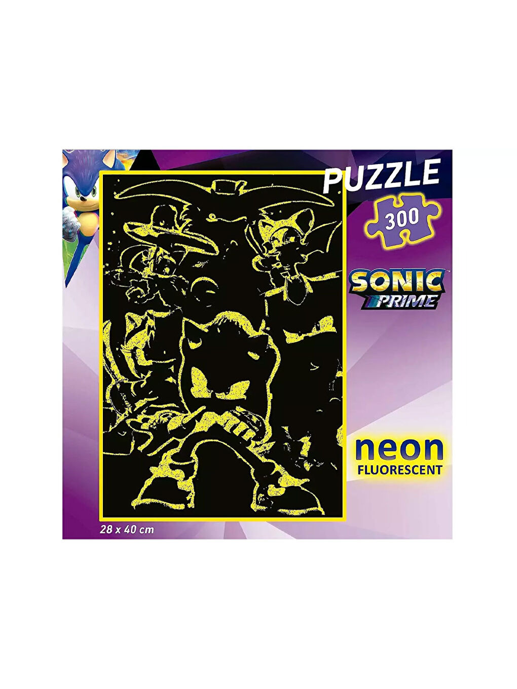 Çocuk Puzzle 300 Parça Sonic Prime Neon 19630-2