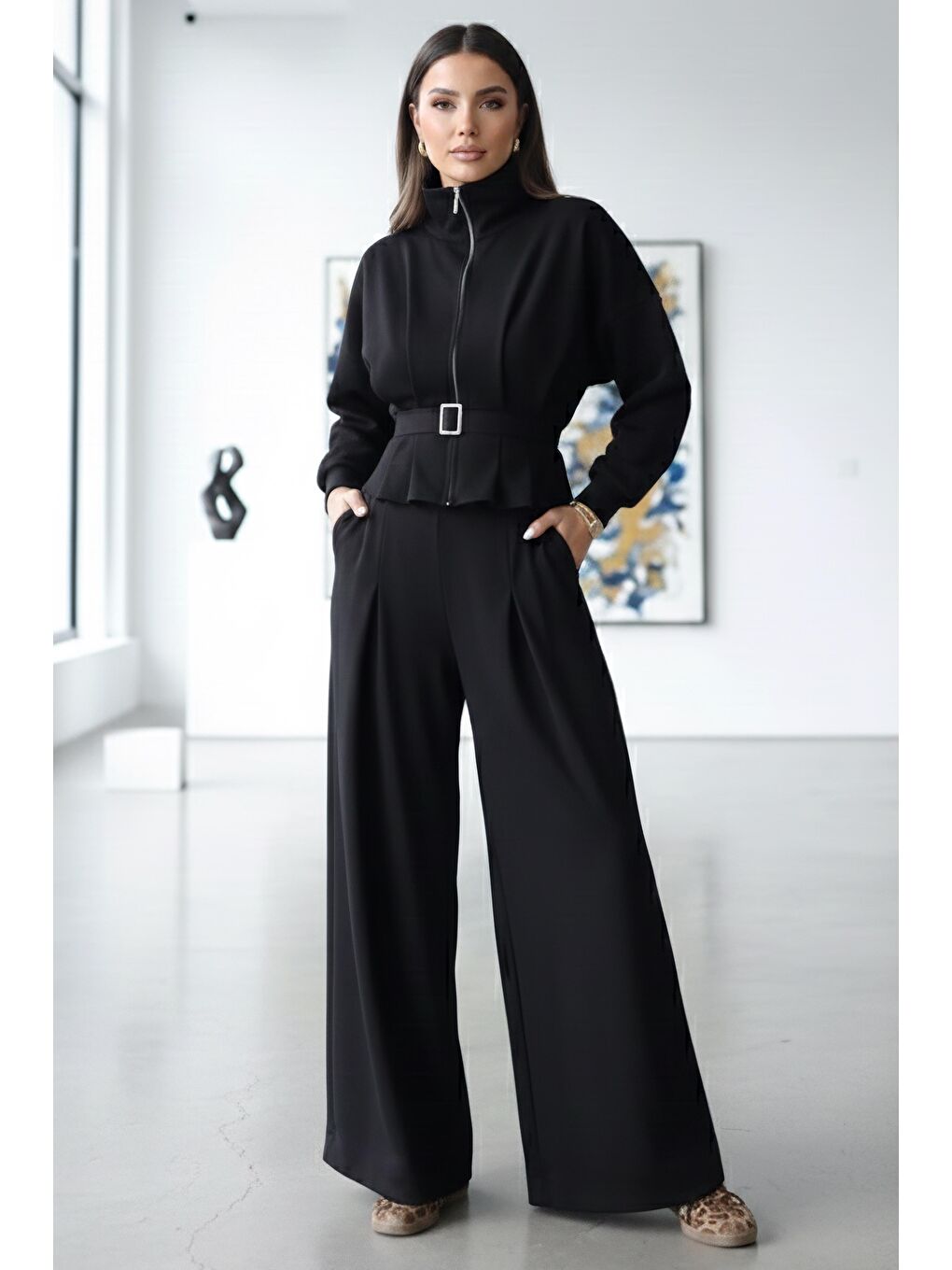 Gipeli Modal İkili Takım Siyah - 28093-SIYAH-1