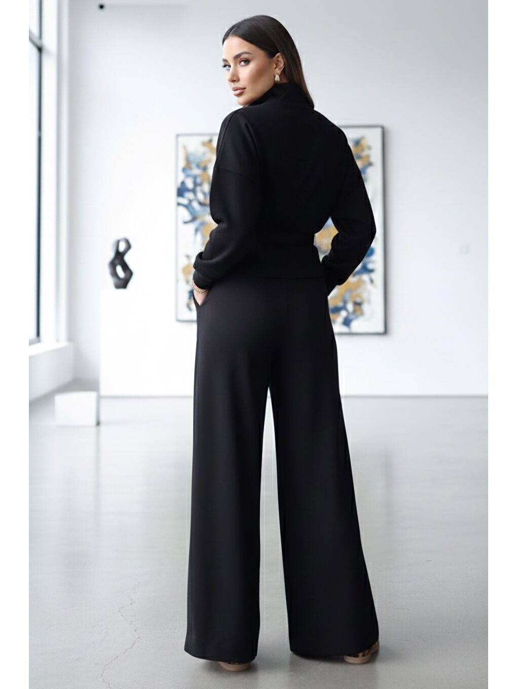 Gipeli Modal İkili Takım Siyah - 28093-SIYAH-2