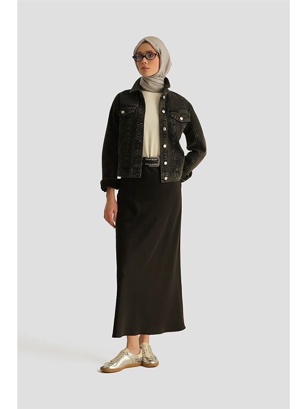 Saten Etek 25Yh1534 Siyah