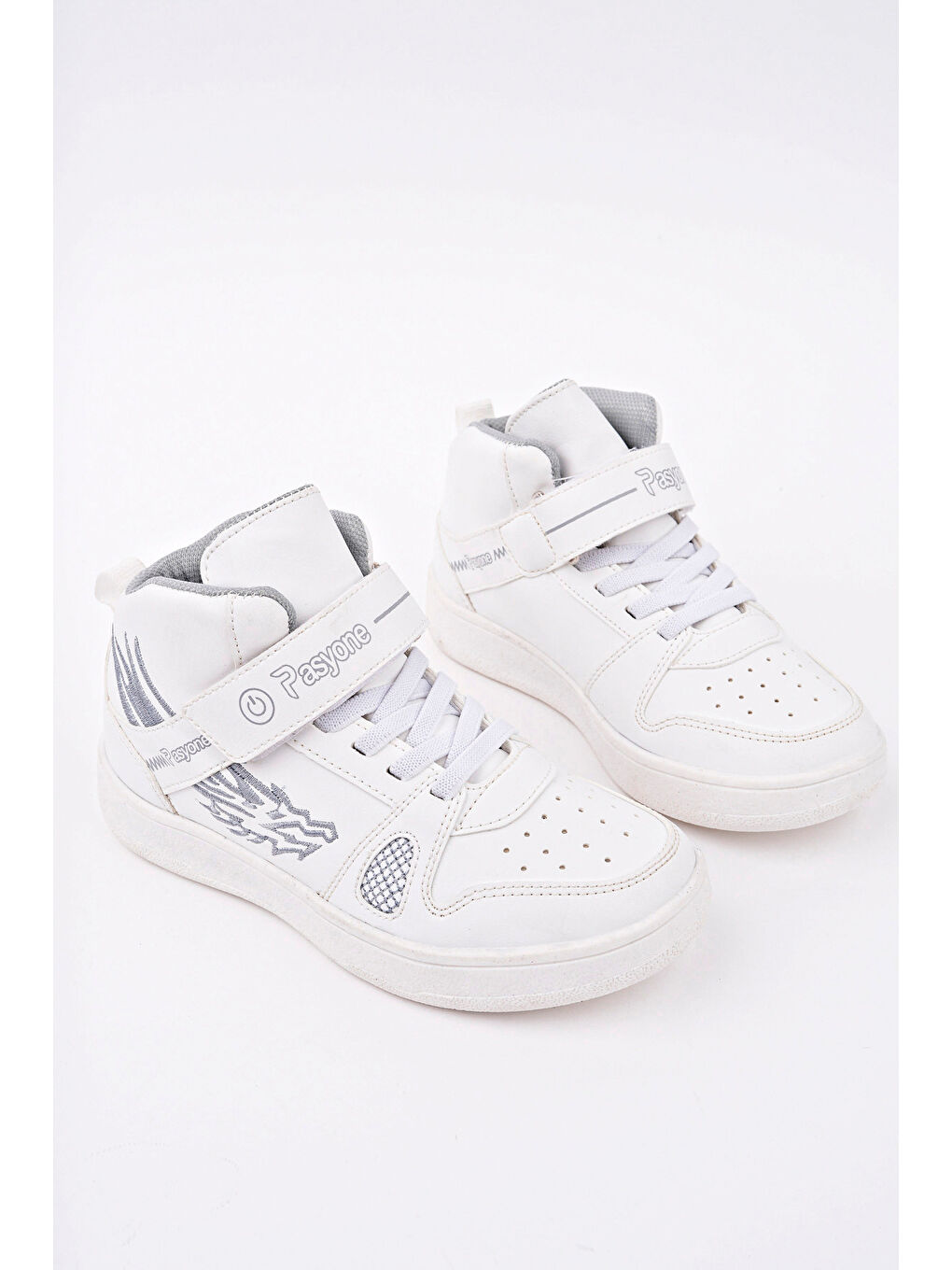 Beyaz Çocuk Boğazlı Günlük Spor Ayakkabı-3