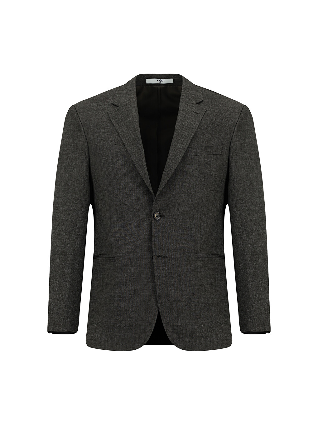 Kahverengi 4 Drop Relaxed Fit Rahat Kesim Desenli Takım Elbise-1