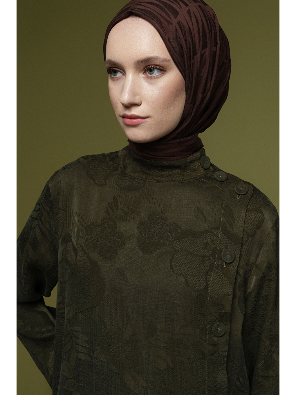 Desenli Kupra Takım Yeşil-2