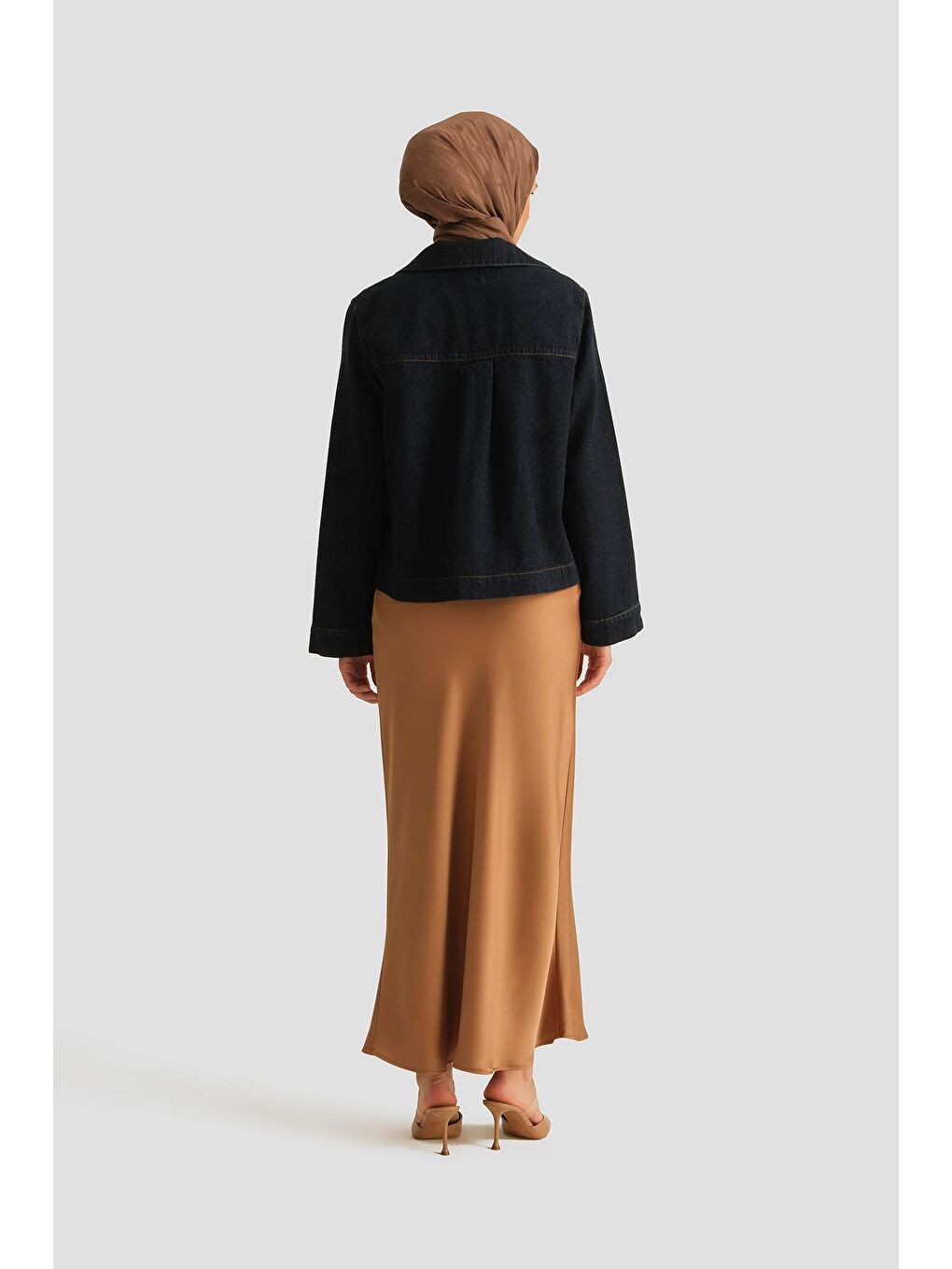 Kahverengi Saten Etek 25Yh1534 Latte-2