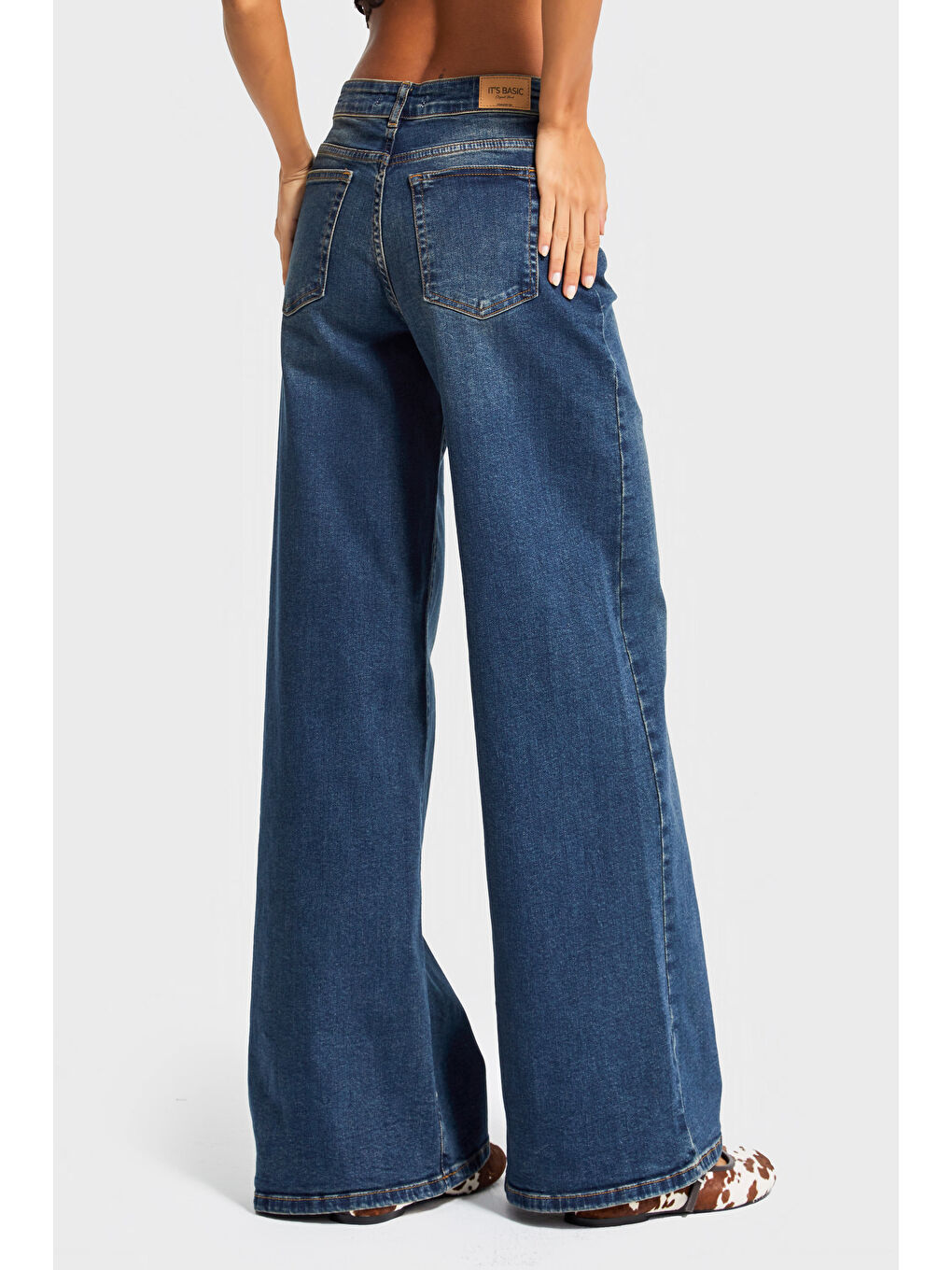 Mavi Kadın T.Kot Rengi 2w5-8 LYL36 Palazzo Fit Elastanlı Kumaş İç Boy 80cm Denim Jean-2