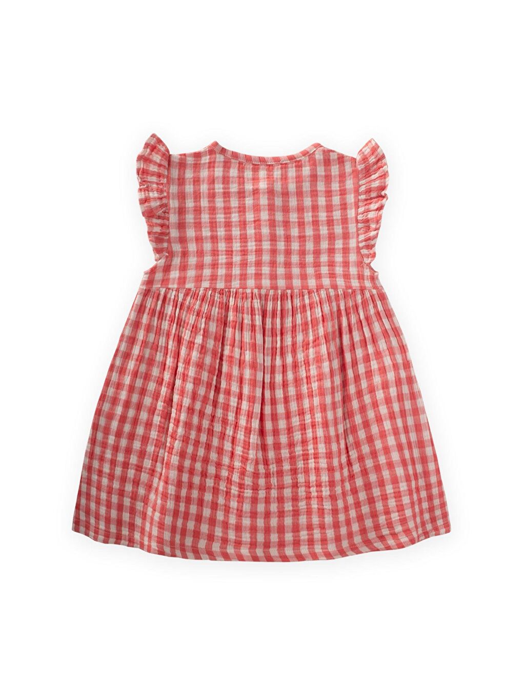 Mercan Kız Çocuk Desenli Elbise-2