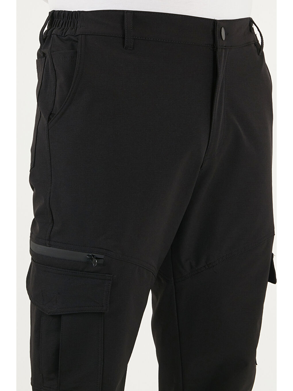 Siyah Regular Fit Normal Bel Cep Detaylı Pantolon 693150-5