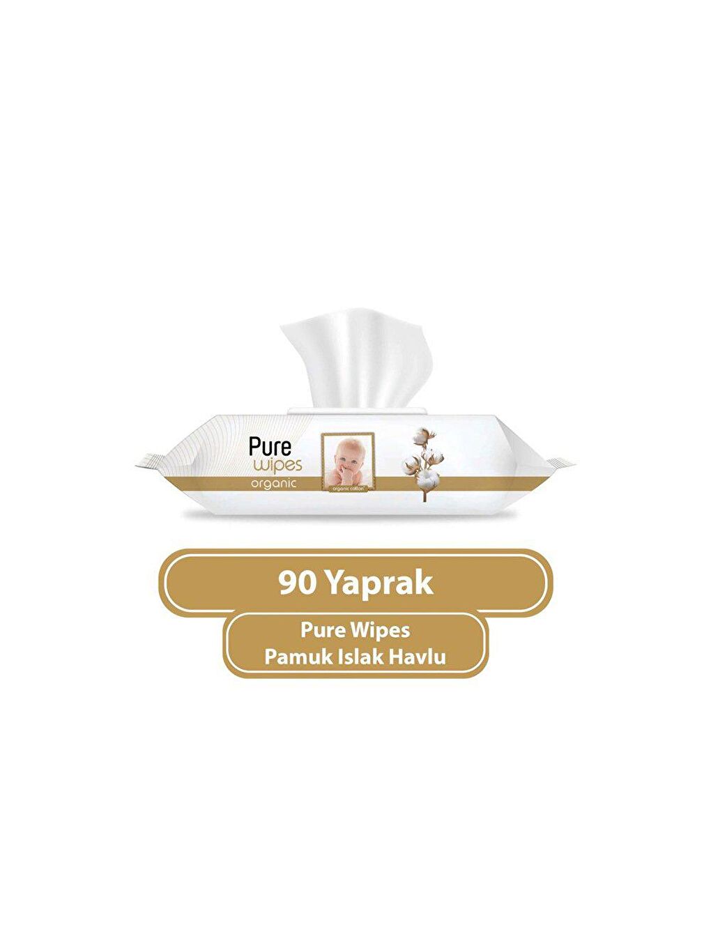 Pure Baby Renksiz Islak Mendil Organik 90 lı