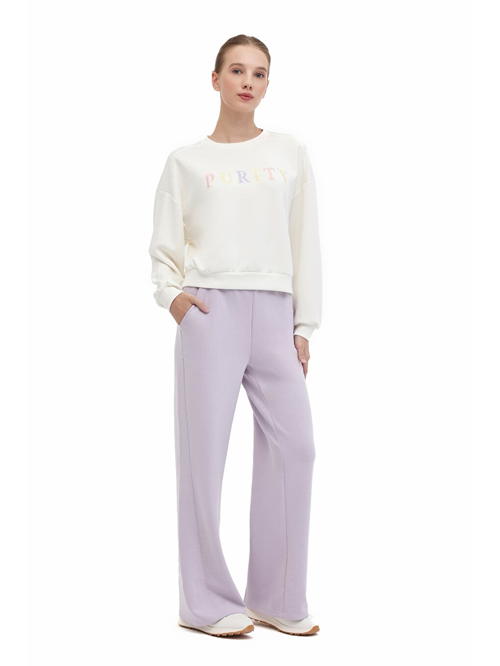 Mor WL 23ONTO 5PR Lila Kadın Eşofman Altı-2