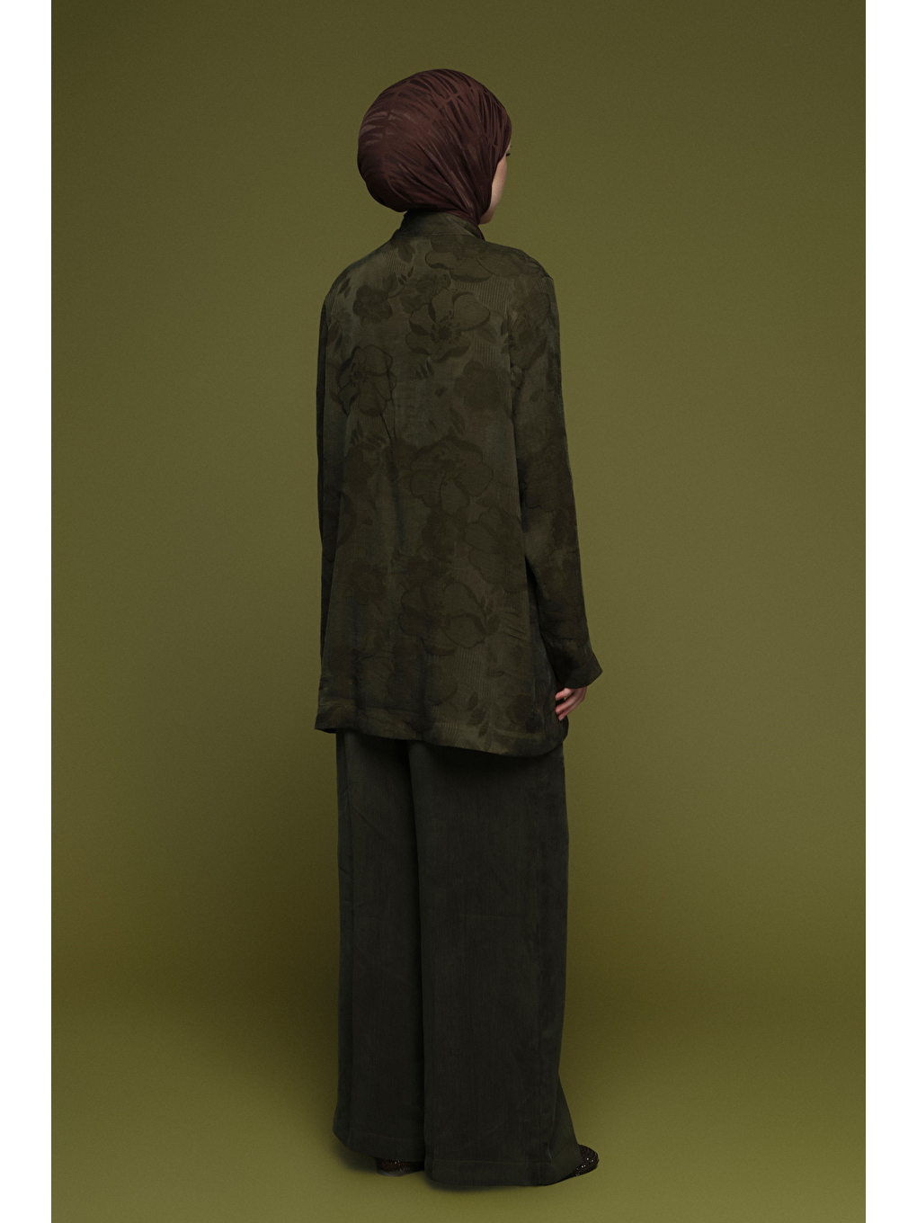 Desenli Kupra Takım Yeşil-7