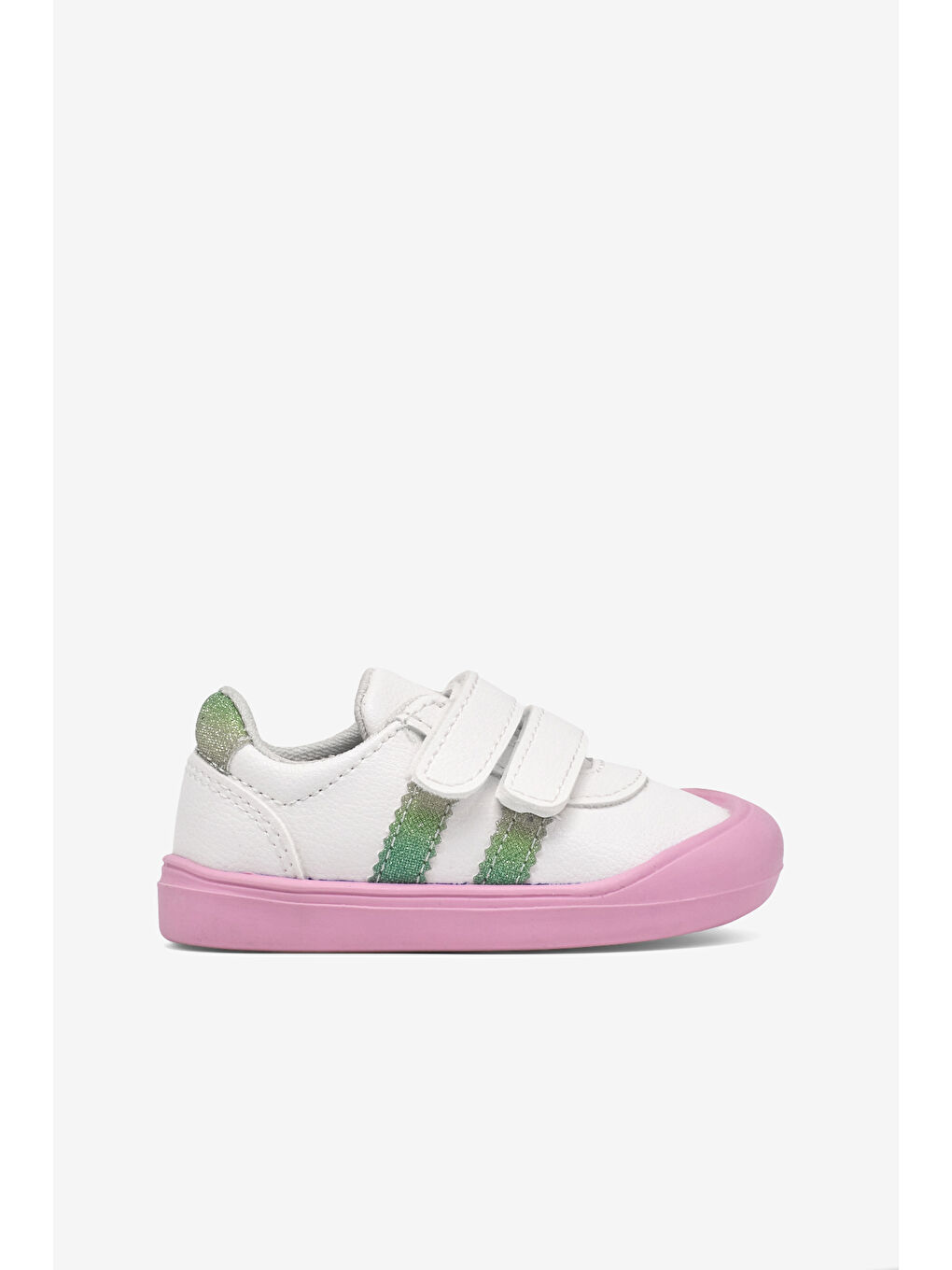 Bebek Unisex Beyaz İlk Adım Cırtlı Snaker